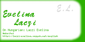 evelina laczi business card
